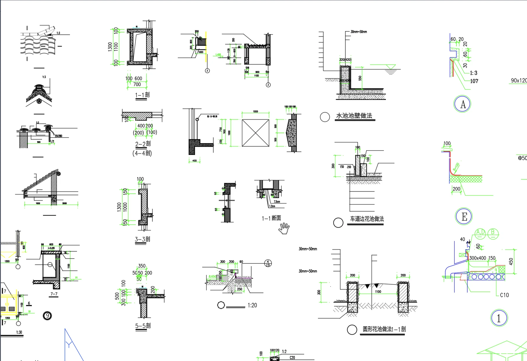 Détails techniques - Vue 7 - aperçu DAO DWG